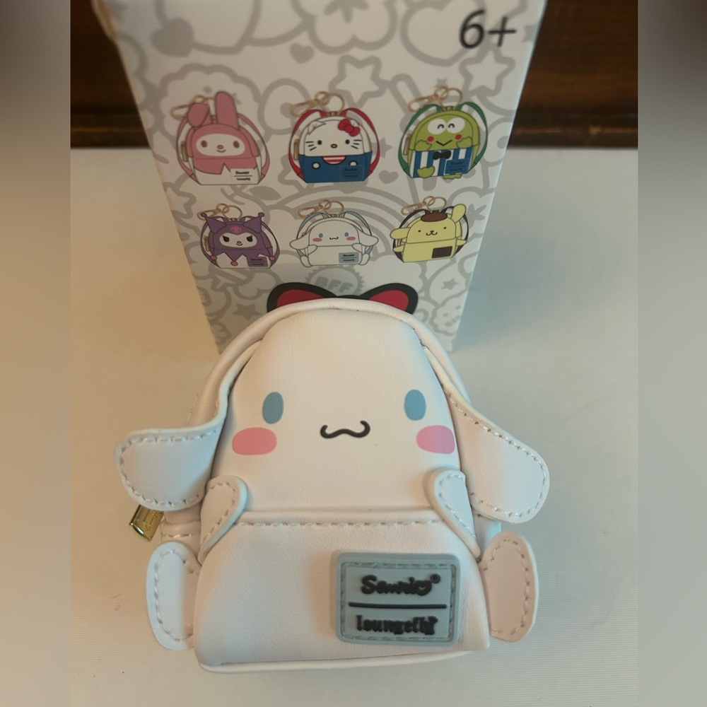 Loungefly Hello Kitty 50th Anniversary Mini Backpack Key/Bag Charm-Cinnamoroll